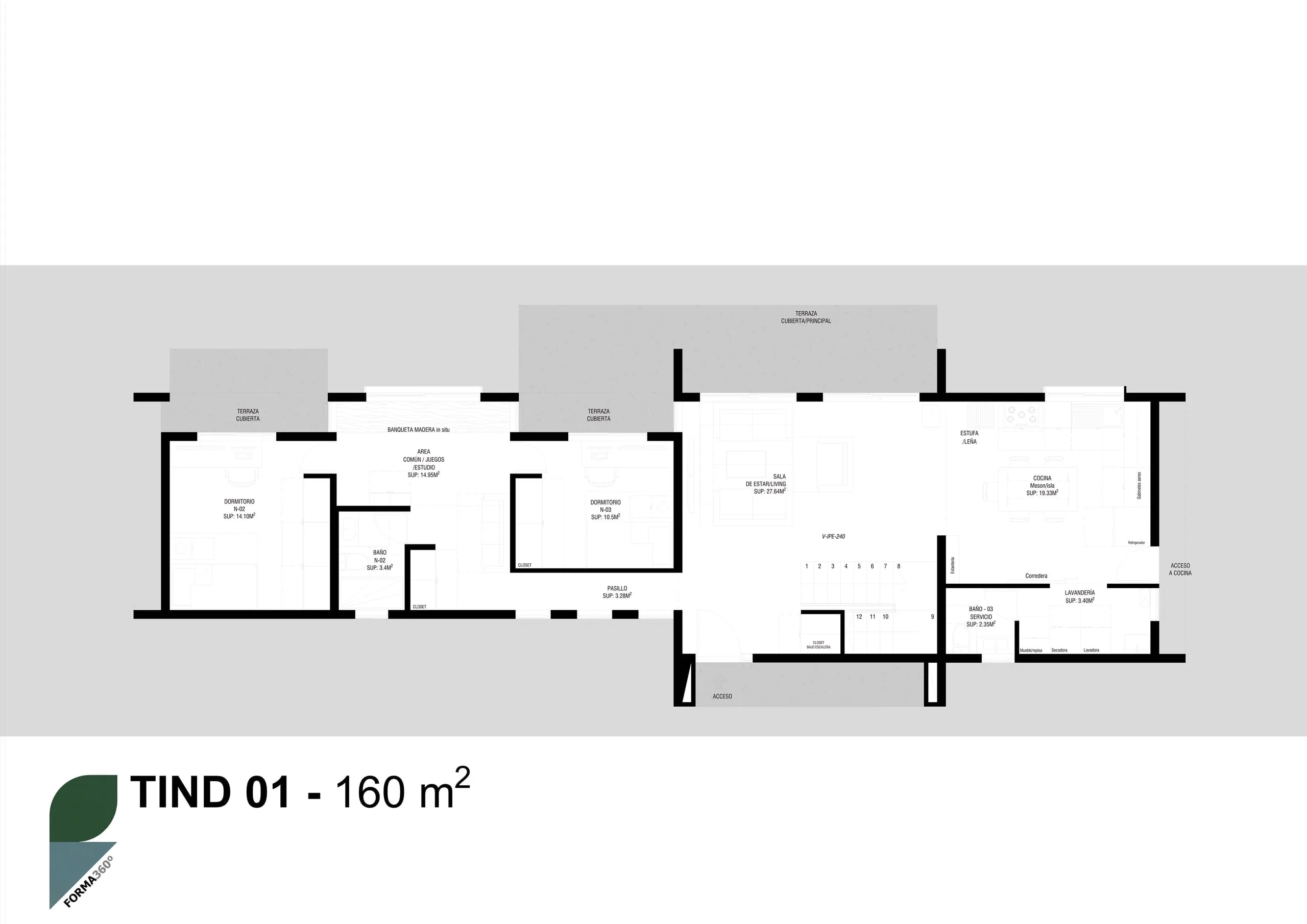 TIND-01 — Planta primer piso