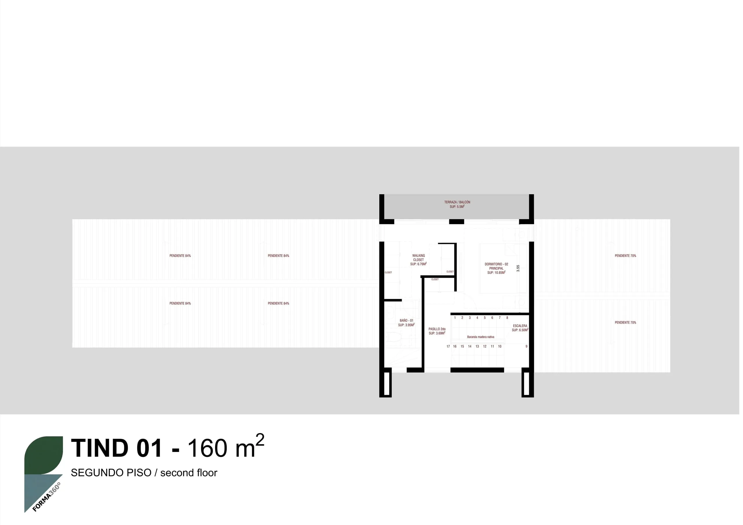 TIND-01 — Planta segundo piso
