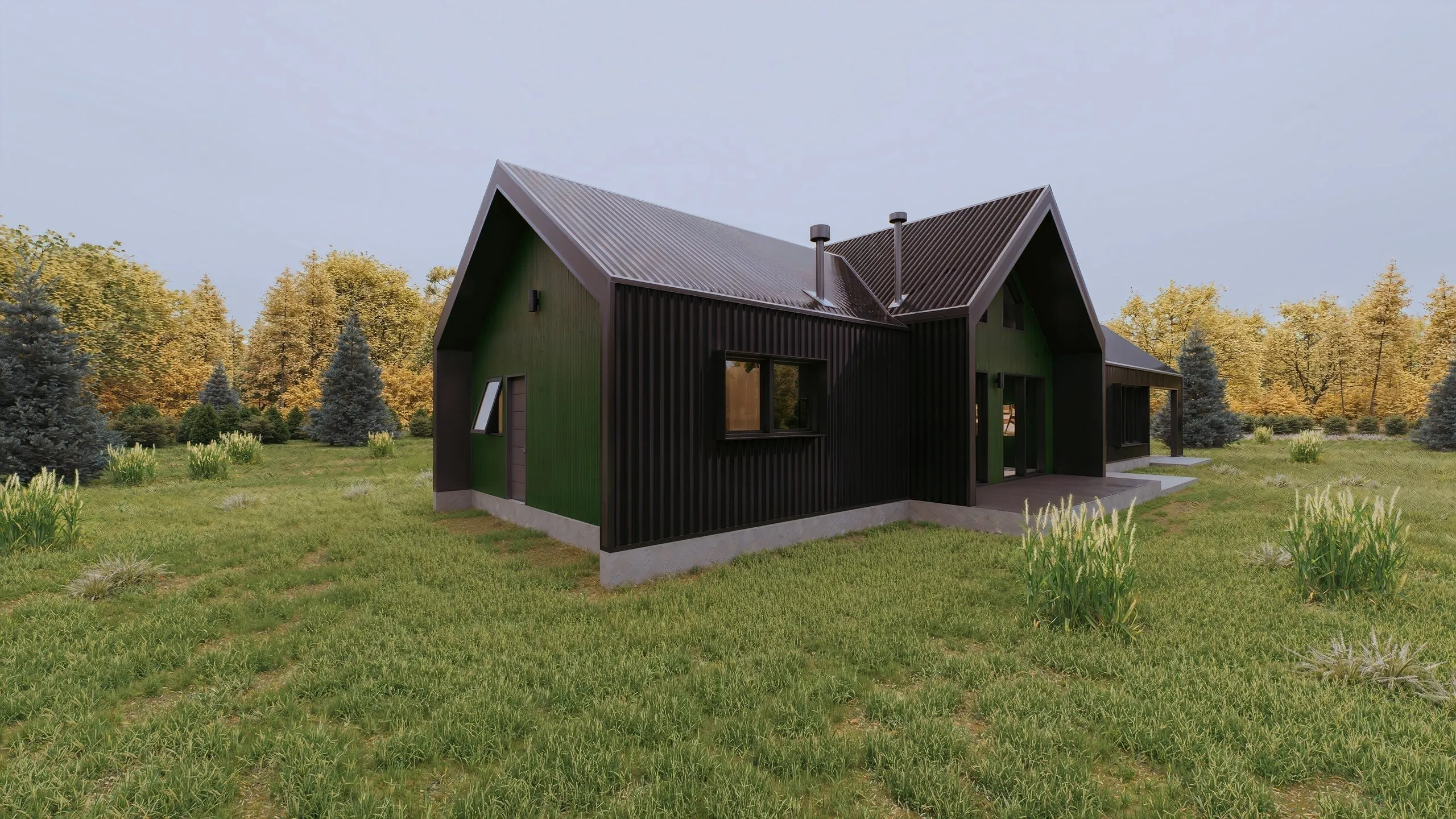 TIND-02 — fachada Verde, vista 3
