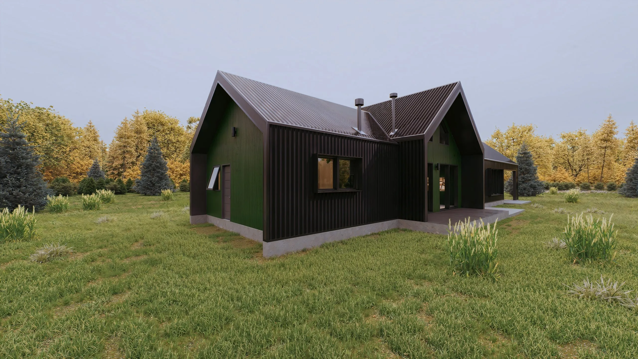 TIND-02 — fachada Verde, vista 3